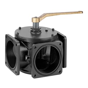 3-veis ventil 4 med håndtak