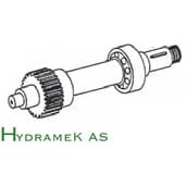 G99 aksel Elba/Garda. Z-25 Lengde 352 mm