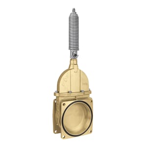 Sluseventil   Flens/flens. m/enk.virk. syl. m/fjær 8"