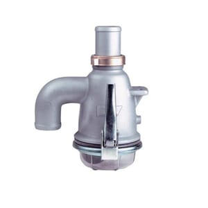 Siffong ventil Ø60. rett stuss. aluminium