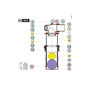 Sikteglass pos.13 for 411 Ø80