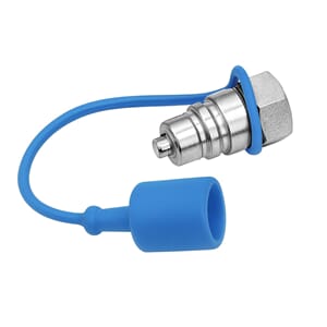 Støvhette for han. 3/8. blå.