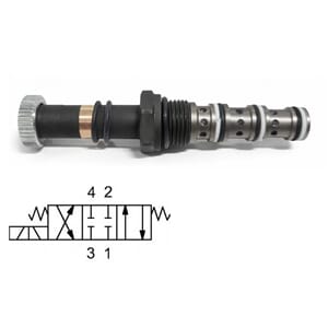 EVM18-43G4. 12 ltr/min. 4veis. 3pos. Sleidev. Direkte.styrt