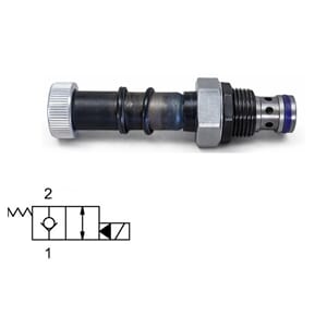 EVM18-B2. 35 ltr/min. Normalt stengt. Setev. Pilot.styrt. Bi