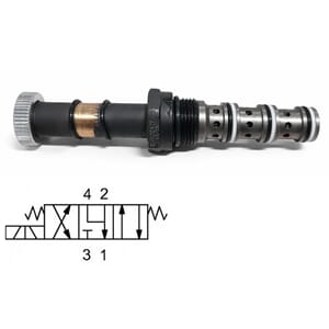 EVM22-43G1. 35 ltr/min. 4veis. 3pos. Sleidev. Direkte.styrt