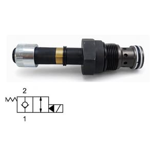 EVM33-B2.  80 ltr/min. Normalt stengt. Setev. Pilot.styrt. B