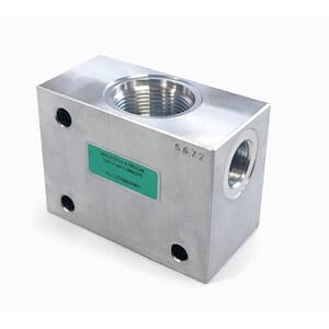 Hus M33. 2-veis. 1/2. Stål. 420 Bar. 06224A/F