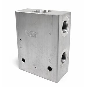 Hus M33. 4-veis. 1/2. Alu. 250 Bar. 01617A/F