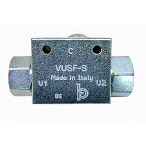 Skyttelventil 3/8  40l/min. 350 bar. Stål