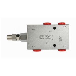 Overs.ventil enkel 3/8 40 ltr/min.. 30-210 bar. 1:4