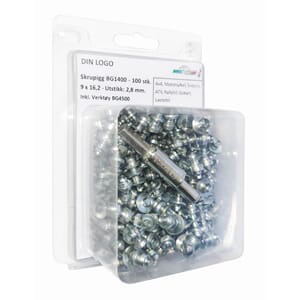 Bestgrip 1400 skrupigg 9x16.2 - Utstikk 2.8. (100stk + Verk)