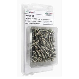 Bestgrip 1610 skrupigg 5x21.8 - Utstikk 3.8. (100stk)+Verk