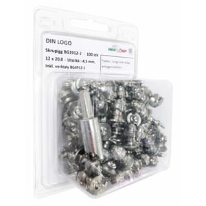 Bestgrip 1912-J skrupigg 12x19.5 - Utstikk 4.5.(100stk+Verk)