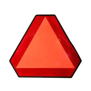 Varsel trekant. plast m/lim 365x365