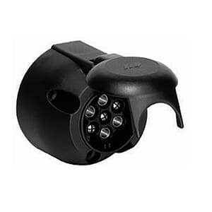 Tilhengerkontakt. plast. 7 polet. Hun